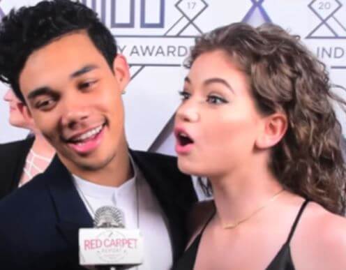 Dytto with her ex-boyfriend Roshon Fegan at the red carpet.